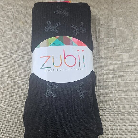 Zubii Kids Girl Legging Socks Black Bow Size 10 shoe size 34-36 - Picture 10 of 11